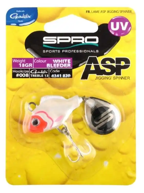 Spro Asp Spinner Uv 21Gr White Bleeder Fabrieksprijs