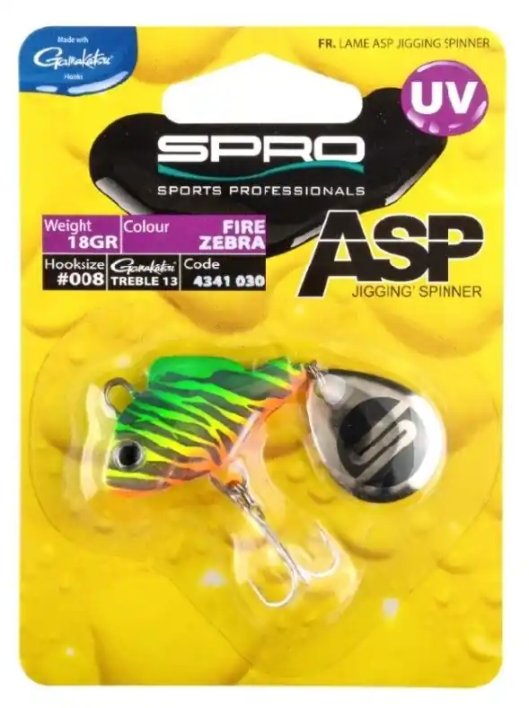 Rechtstreeks Van De Fabrikant Spro Asp Spinner Uv 28Gr Fire Zebra