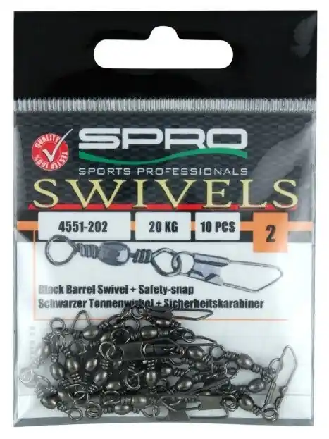 Nieuw Spro Barrel Swivel + Snap Size 6