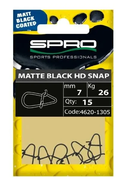 Seizoensaanbieding Spro Matte Black HD Snap 7mm