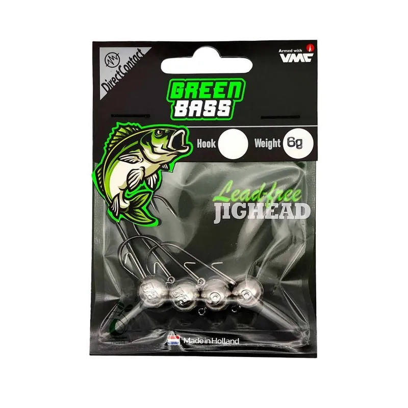 Green Bass Fishing Jighead 2/0 6gr 4st Lage Kosten