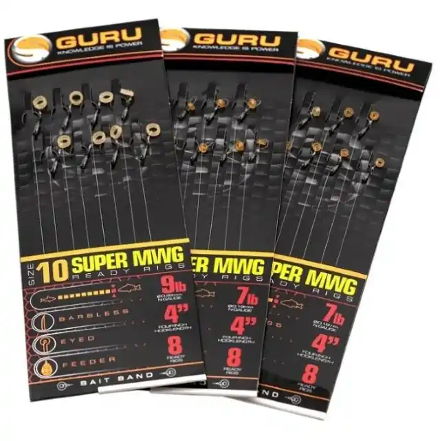 Fabrieksprijs Guru Bait Band Rig SMWG 4" Size12 0.22mm