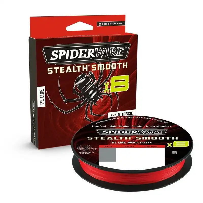 Beperkte Voorraad Spiderwire Stealth Smooth X8 0.23mm Red 150m