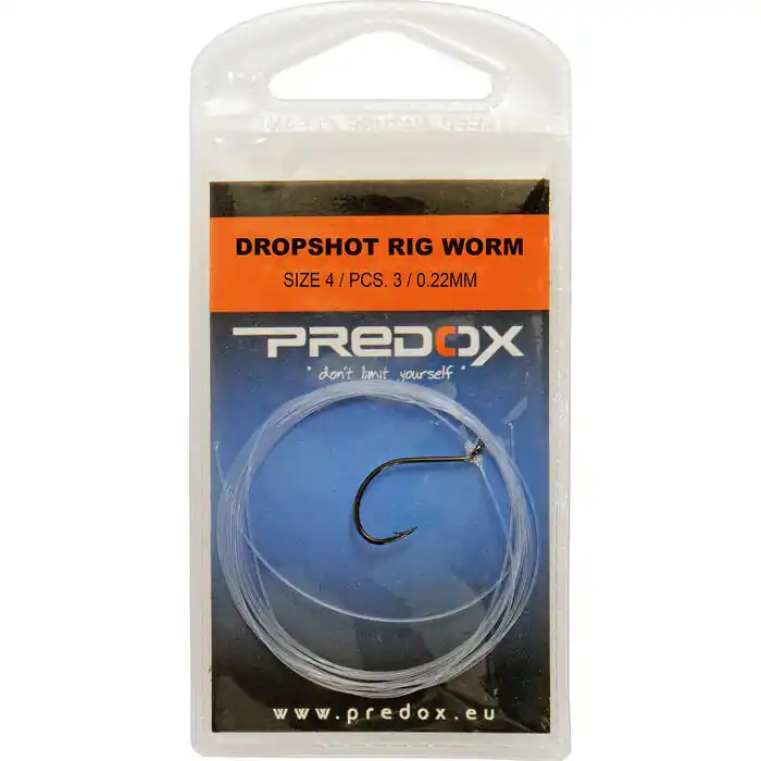 Predox Dropshot Worm Onderlijnen 0.22mm #4 - Voorradig Betaalbaar