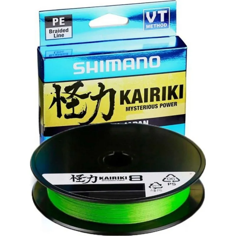 Voordeelprijs Shimano Kairiki 8 Mantis Green 150m 0.215mm - Voorradig