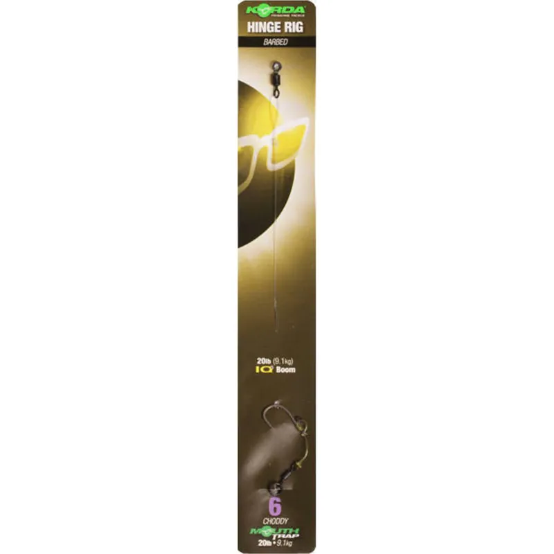 Must-Have Korda Hinge Rig Barbless Size 8 Barbless Choddy MT 20lb-IQ2 20lb