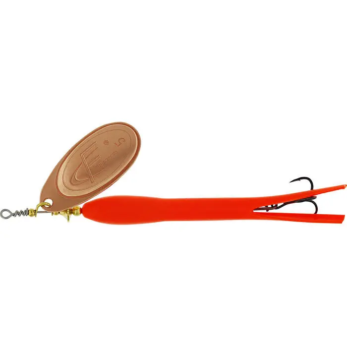 Westin FC Upstream 15gr Black/Flouro Orange Copper Blade - Voorradig Rechtstreeks Van De Fabrikant