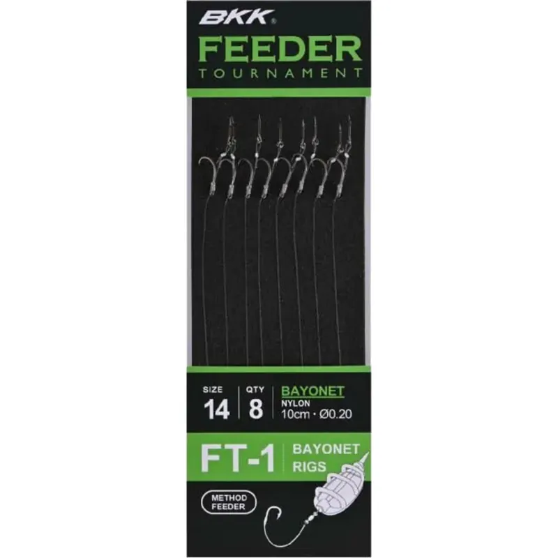 BKK Feeder Tournament FT-1 Bayonet Rigs #10 - Voorradig Direct Beschikbaar