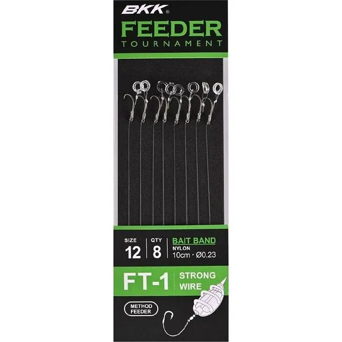 BKK Feeder Tournament FTB-1 Bait Band Rigs 12# - Voorradig Op = Op