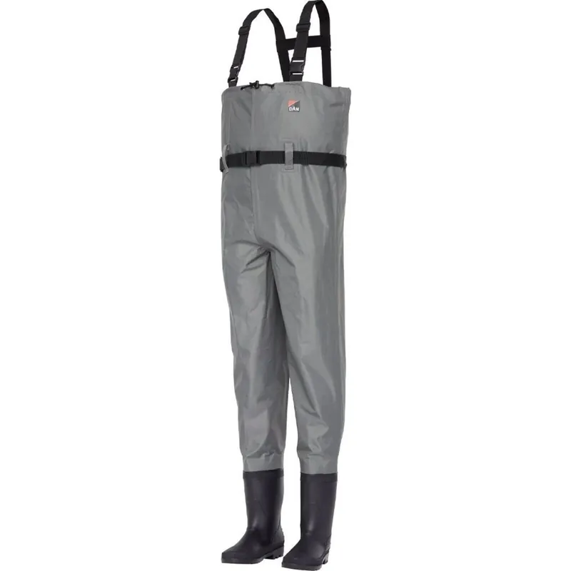 DAM Nylon Chest Waders 40/41 Light Grey Nieuw