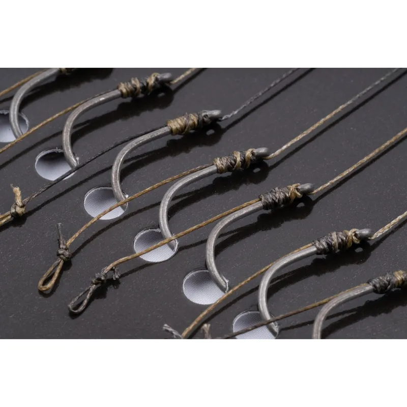 Koop Vandaag Korum Power Braid Method Hair Rigs 15lb #8 Barbed 4 inch