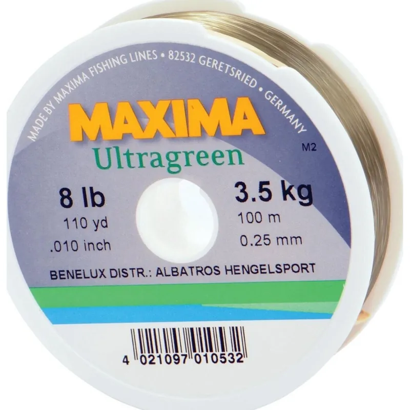 Actieprijs Maxima Ultragreen 2X 6lb 0.22mm 100m - Voorradig