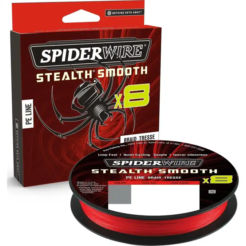 Spiderwire Stealth Smooth 8 Red 150m 0.06mm - Voorradig Nieuw