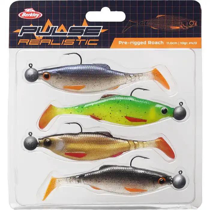 Goedkoop Berkley Pulse Realistic Roach Prerigged 11cm 10gr 4pcs - Voorradig
