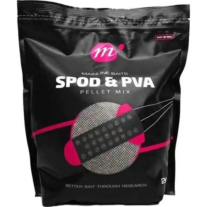 Laatste Versie Mainline Spod & PVA Pellet Mix Assorted flavours Assorted sizes 2kg