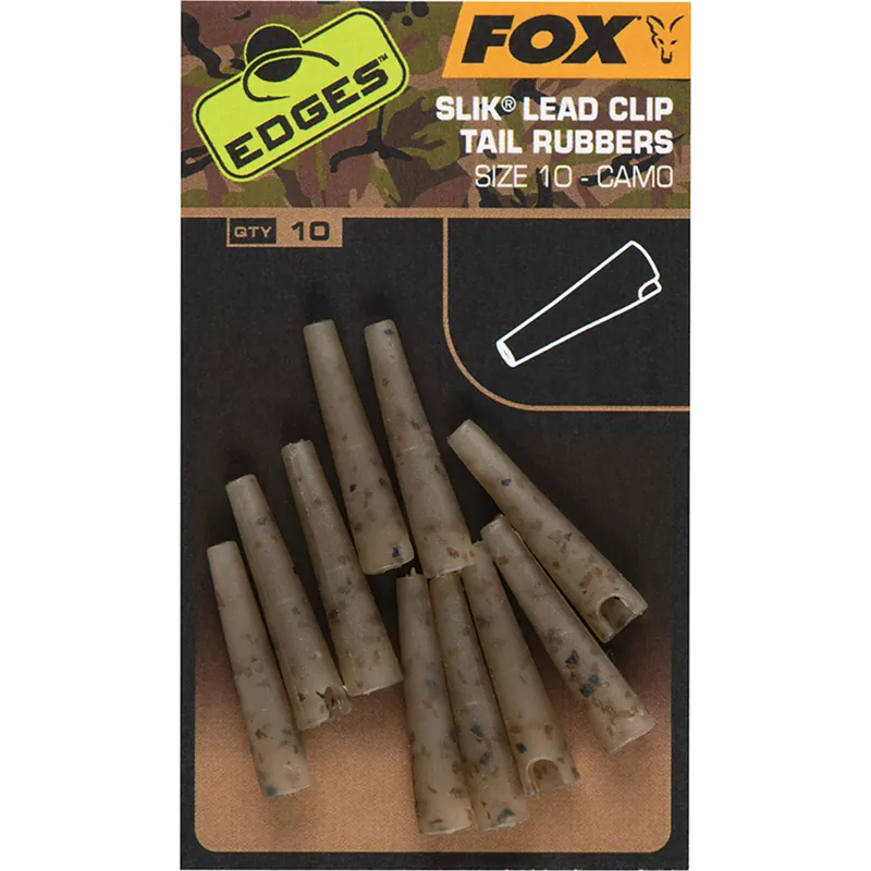 Tijdelijk Beschikbaar Fox Edges Camo Slik Lead Clip Tail Rubber Size 10