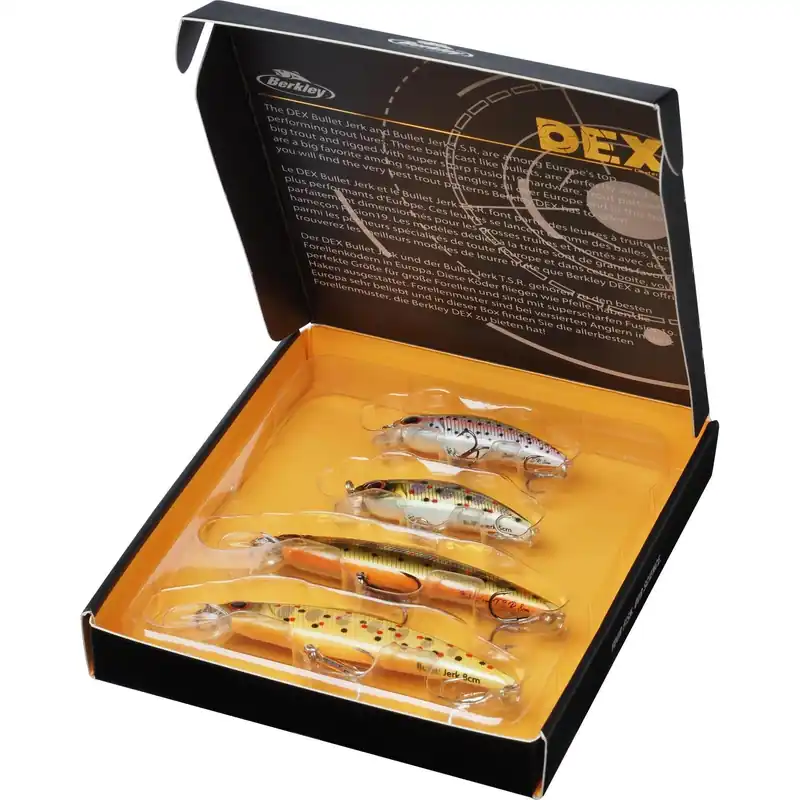 Berkley DEX Bullet Jerk Trout Colors Box Shop Nu