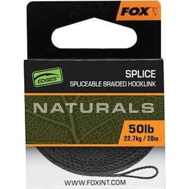 Fox Naturals Splice Hooklength 50lb 20m Alleen Vandaag