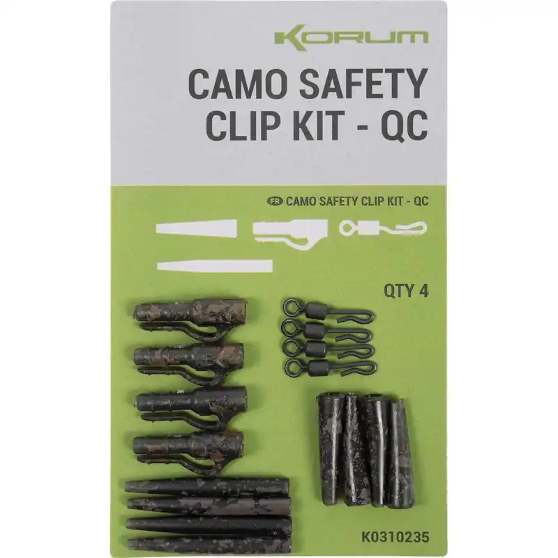 Korum Camo Safety Clip Kit - QC Koop Vandaag