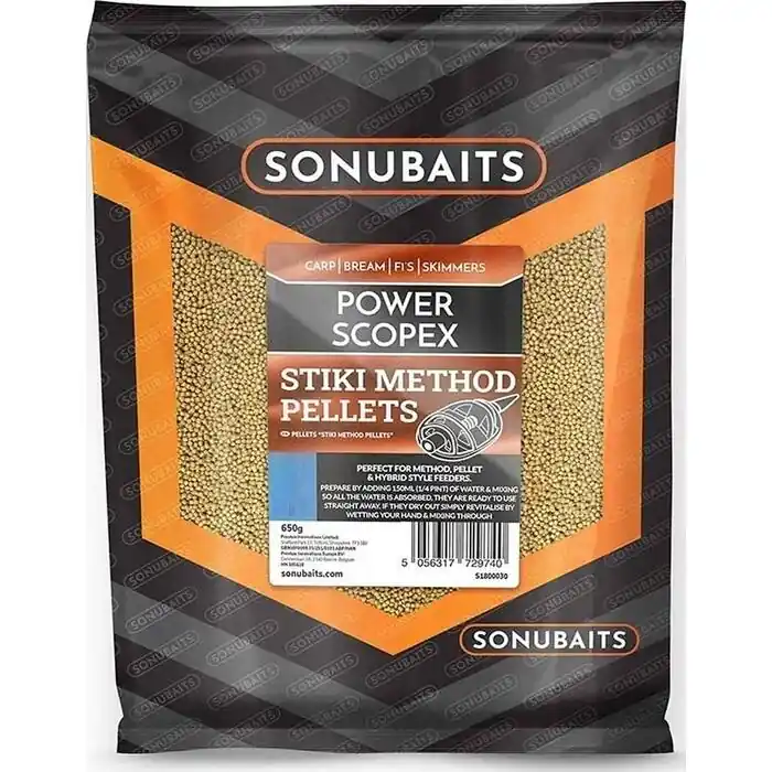 Favoriet Sonubaits Stiki Power Scopex Method Pellets 2mm 650gr