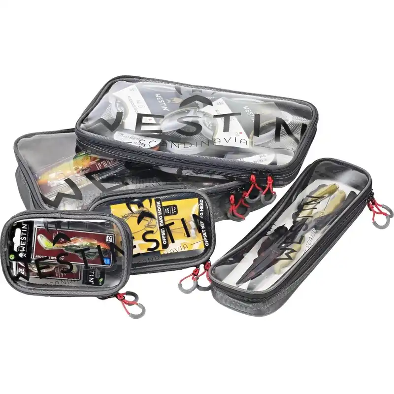 Westin W4 Clear Guard Pouch Set 5 Pouches Titanium Black Beperkt Aanbod