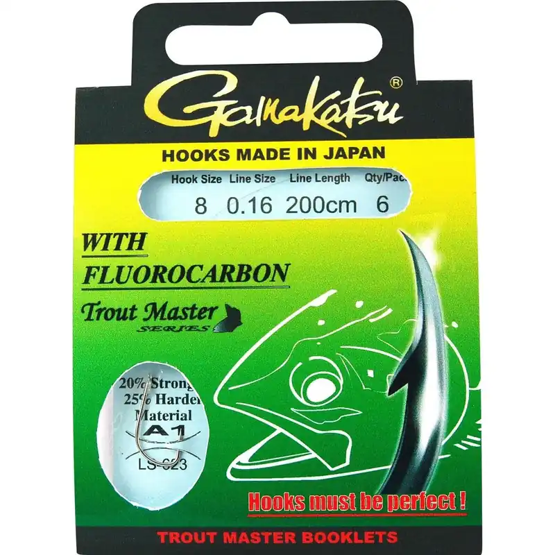 Gamakatsu TM LS-623N FC Forel Onderlijn 200cm H6 0.18mm Aanbieding