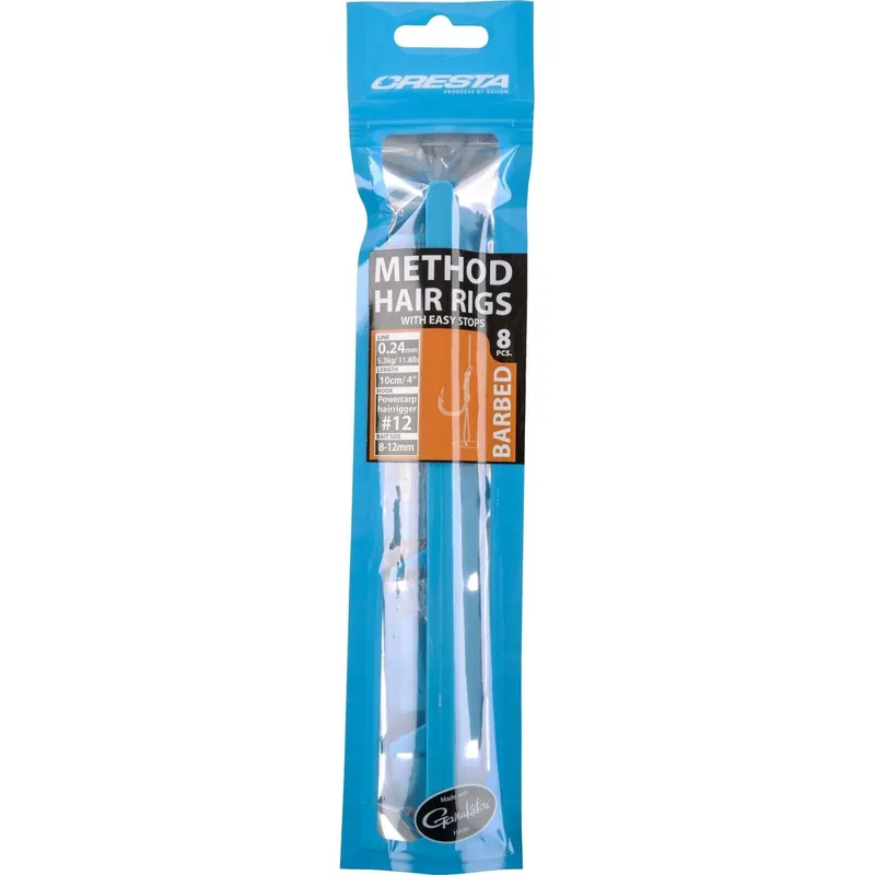 Cresta Method Hair Rigs & Stop 10cm 0.20mm H016 - Voorradig Weekendaanbieding