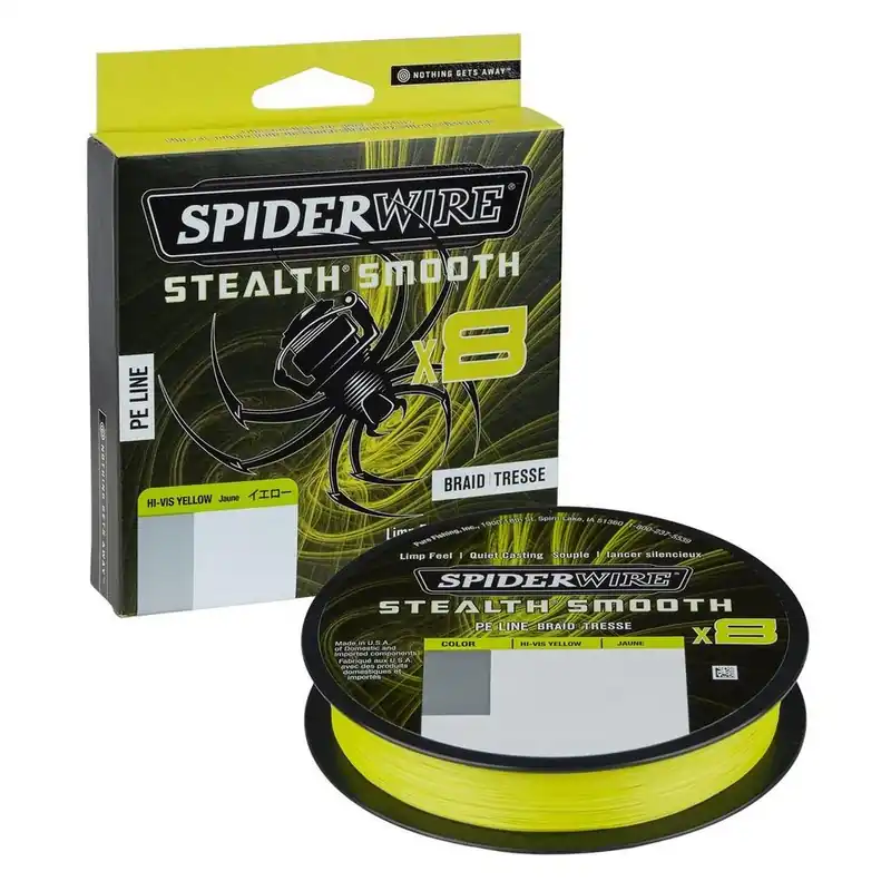 Spiderwire Stealth Smooth8 Hi-Vis Yellow Laatste Kans