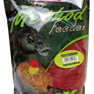 Traper Method Feeder Ready Groundbait Fresh Strawberry 750gr Aanbieding