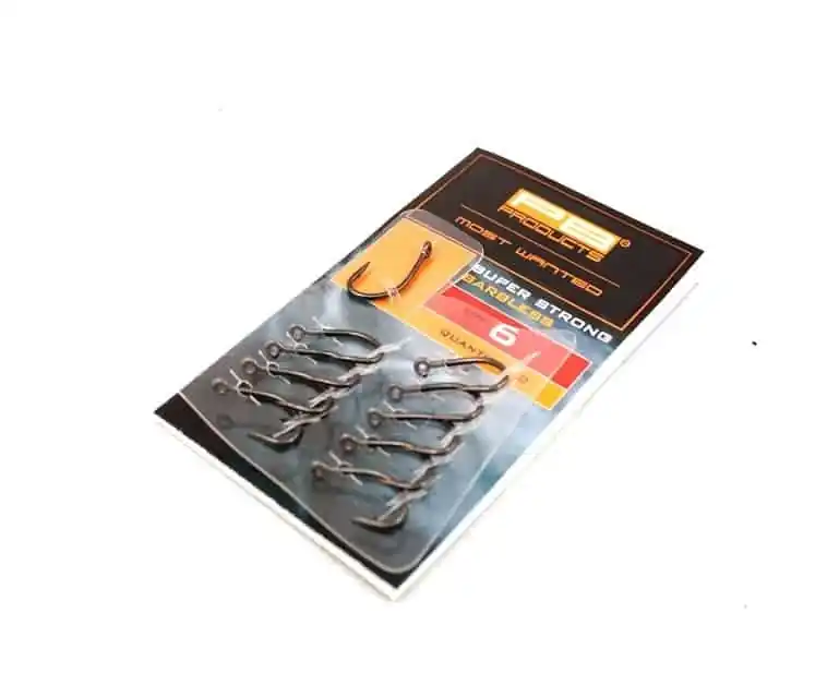 Op = Op PB Products Super Strong Barbless Haak