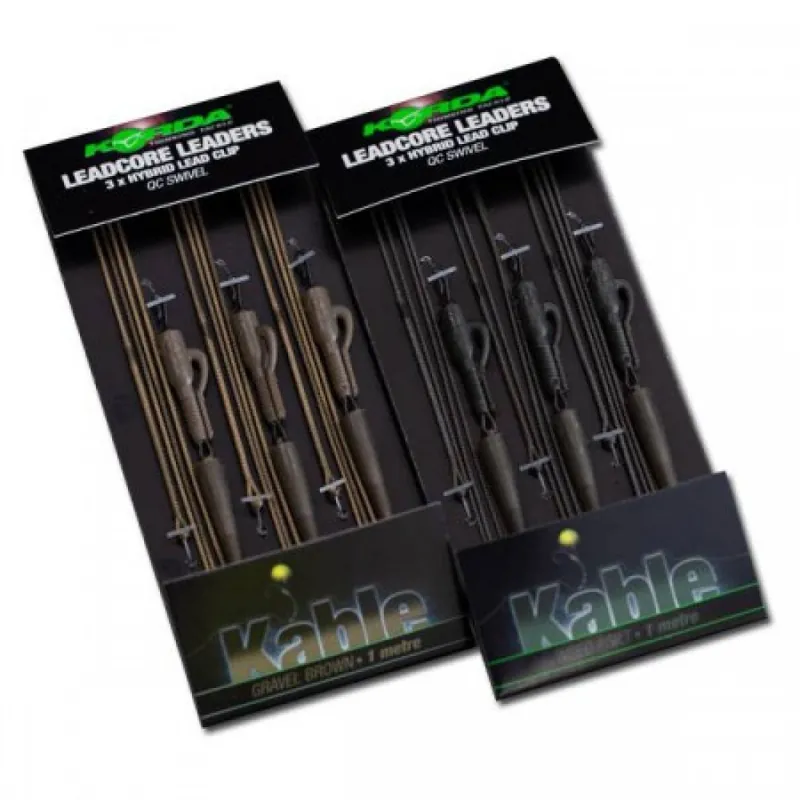 Must-Have Korda Leadcore Leader Lead Hybrid Clip Ring Swivel