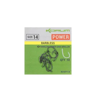 Korum Xpert Power Barbless Haken Snelle Levering