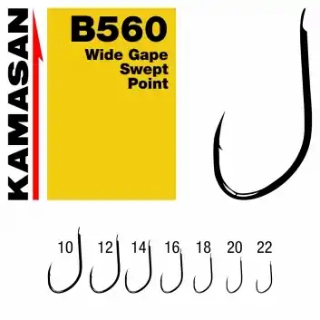 Kamasan Wide Gape Swept Point B560 Gratis Retour