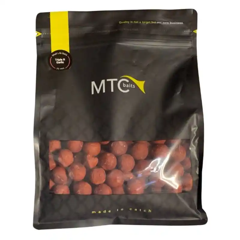 Finale Uitverkoop MTC Baits Shelf Life Triple R Garlic Boilies