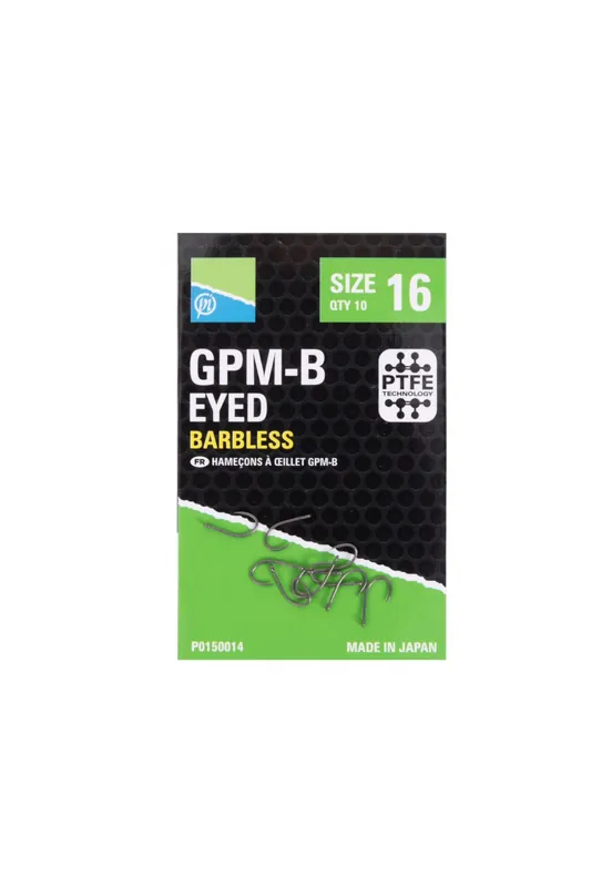 Actieprijs Preston Gpm-B Eyed Haak Barbless