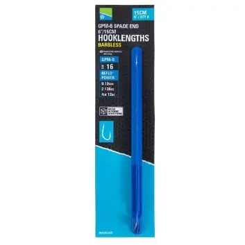 Must-Have Preston Hooklengths 15cm Barbless Gpm-B