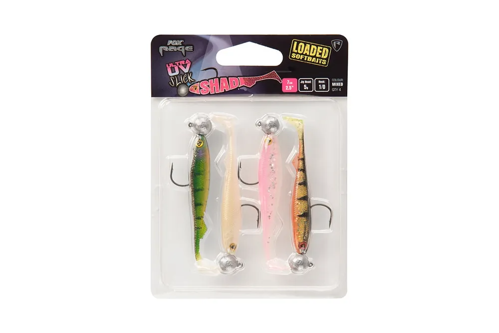 Merkproduct Fox Rage Slick Shad Loaded UV Mixed Colour Pack