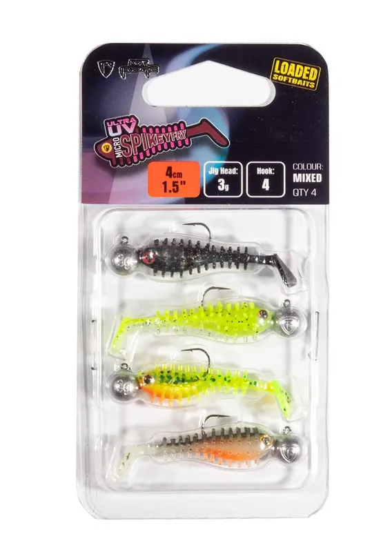 Shop Nu Fox Rage Micro Spikey Fry Mixed UV Colour Pack Loaded 4cm/3gr