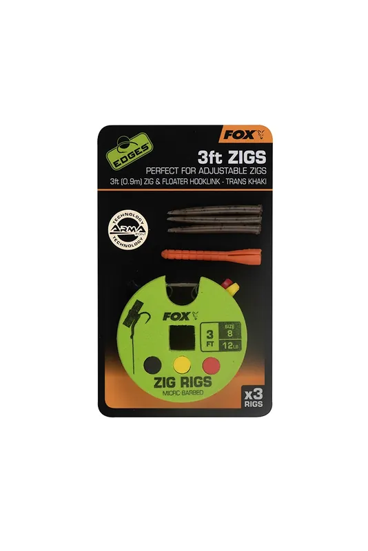 Koop Vandaag Fox Edges Arma Point Zig Rigs Size 8/12lb/0.9m