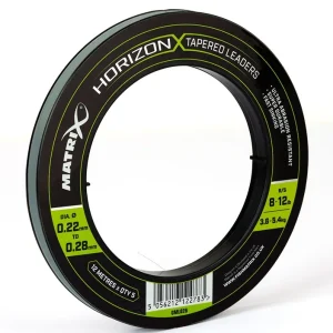 Matrix Horizon X Tapered Shock Leader 8-12lb/0.22-0.28mm Rechtstreeks Van De Fabrikant