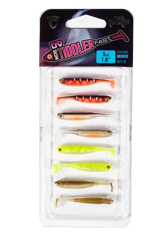 Populair Fox Rage Micro Tiddler Fast Mixed UV Colour Pack 5cm