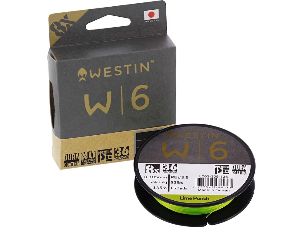 Tijdelijk Beschikbaar Westin W6 8 Braid Lime Punch