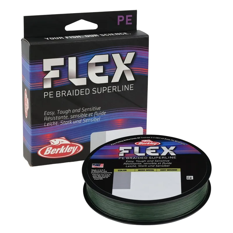 Snelle Levering Berkley Flex Braid Moss Green