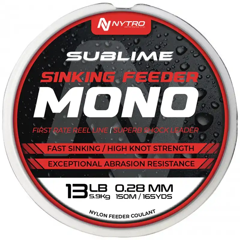 Nytro Sublime Sinking Feeder Mono 0.20mm/3.2kg Nu Kopen