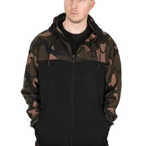 Laatste Kans Fox LW Black/Camo Split Zip Hoody