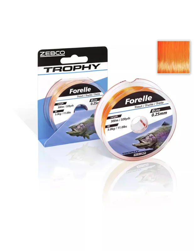 Direct Beschikbaar Zebco Trophy Forel Vislijn Oranje