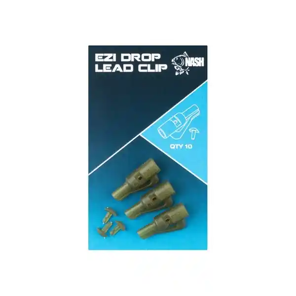Laatste Versie Nash Ezi Drop Lead Clip Camou Green