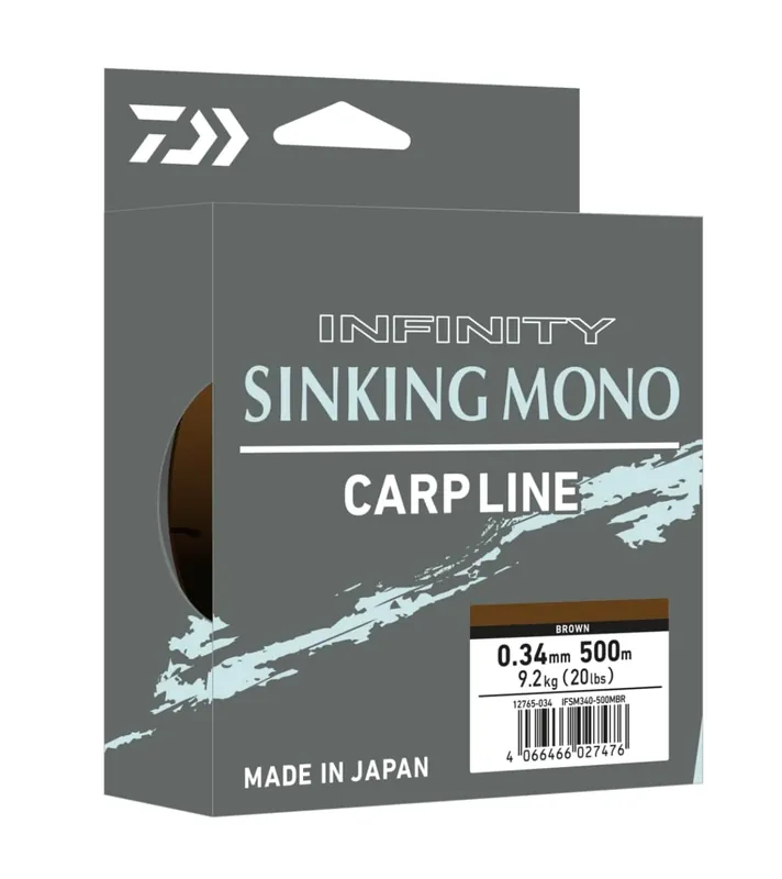 Daiwa Infinity Sinking Mono Karperlijn (Bruin) Hoge Kwaliteit