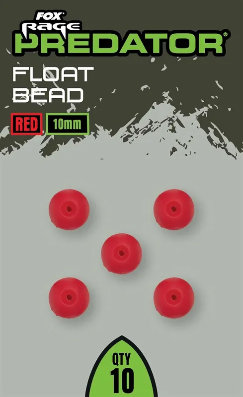 Fox Predator Red Float Bead 10mm Beperkte Voorraad