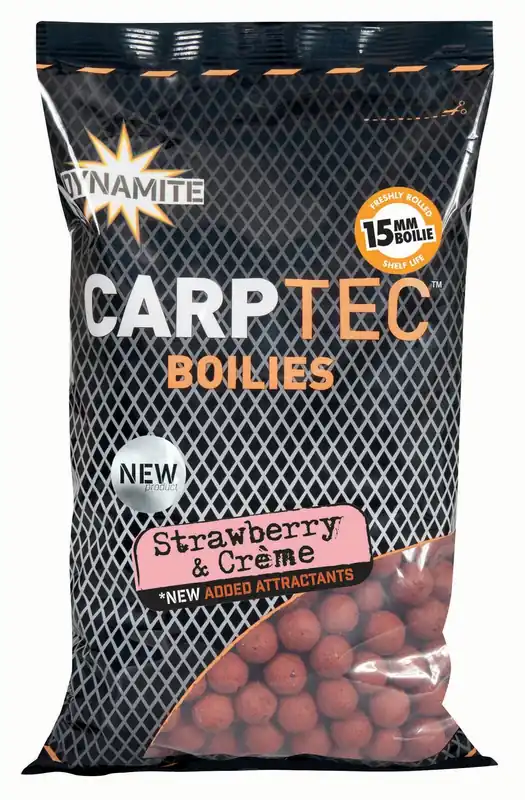 Dynamite Baits Carptec Boilie Strawberry Creme Rechtstreeks Van De Fabrikant
